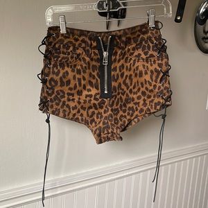 Custom Unif Leopard shorts
